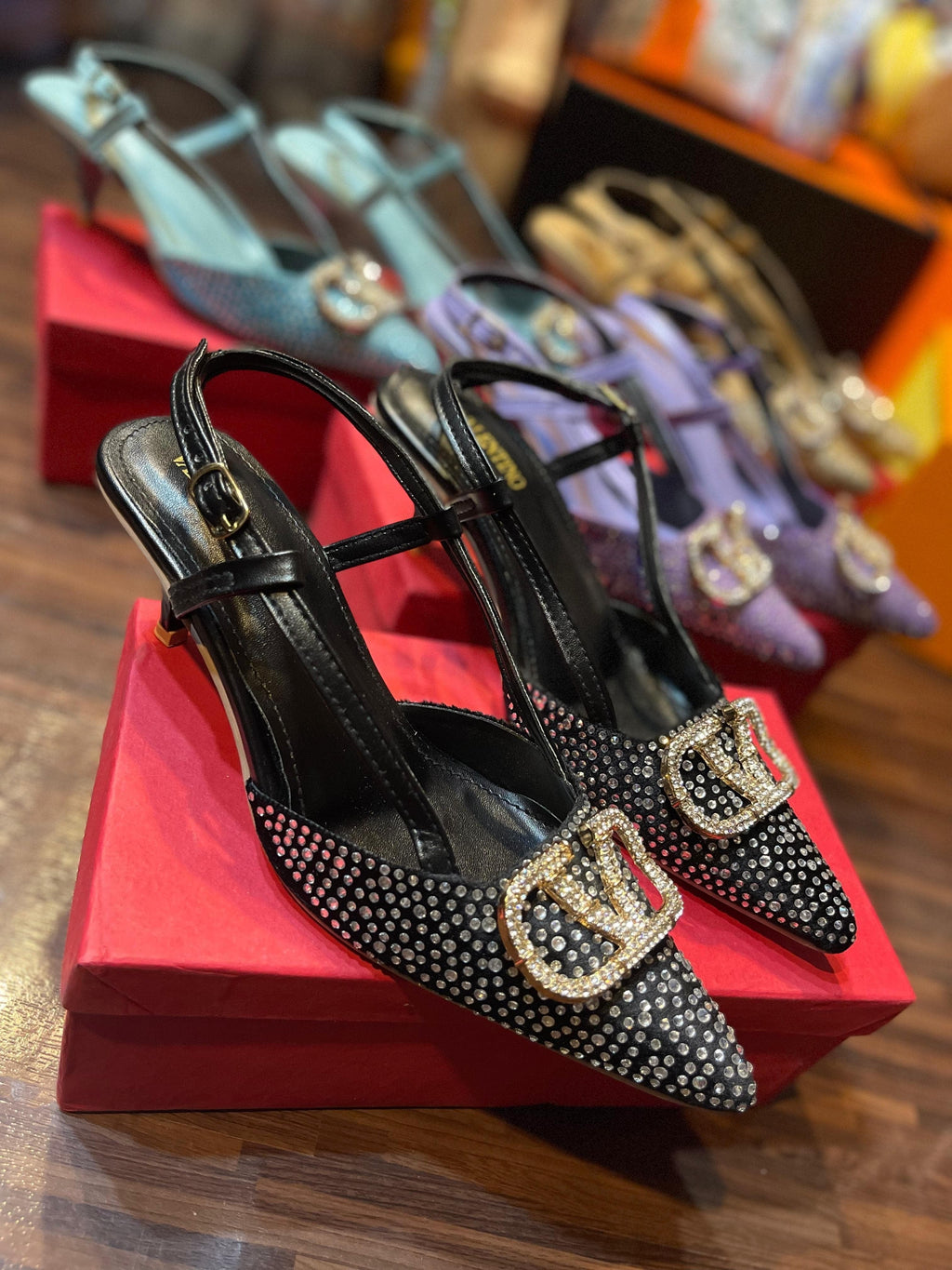 V fancy shine heels - Comfy