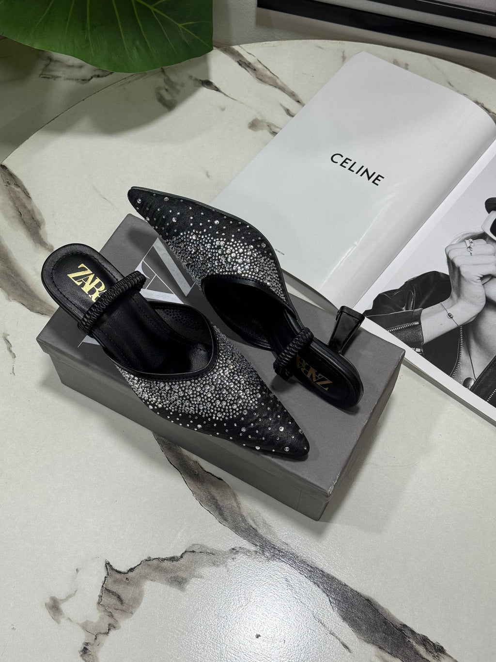 Stone shine heels