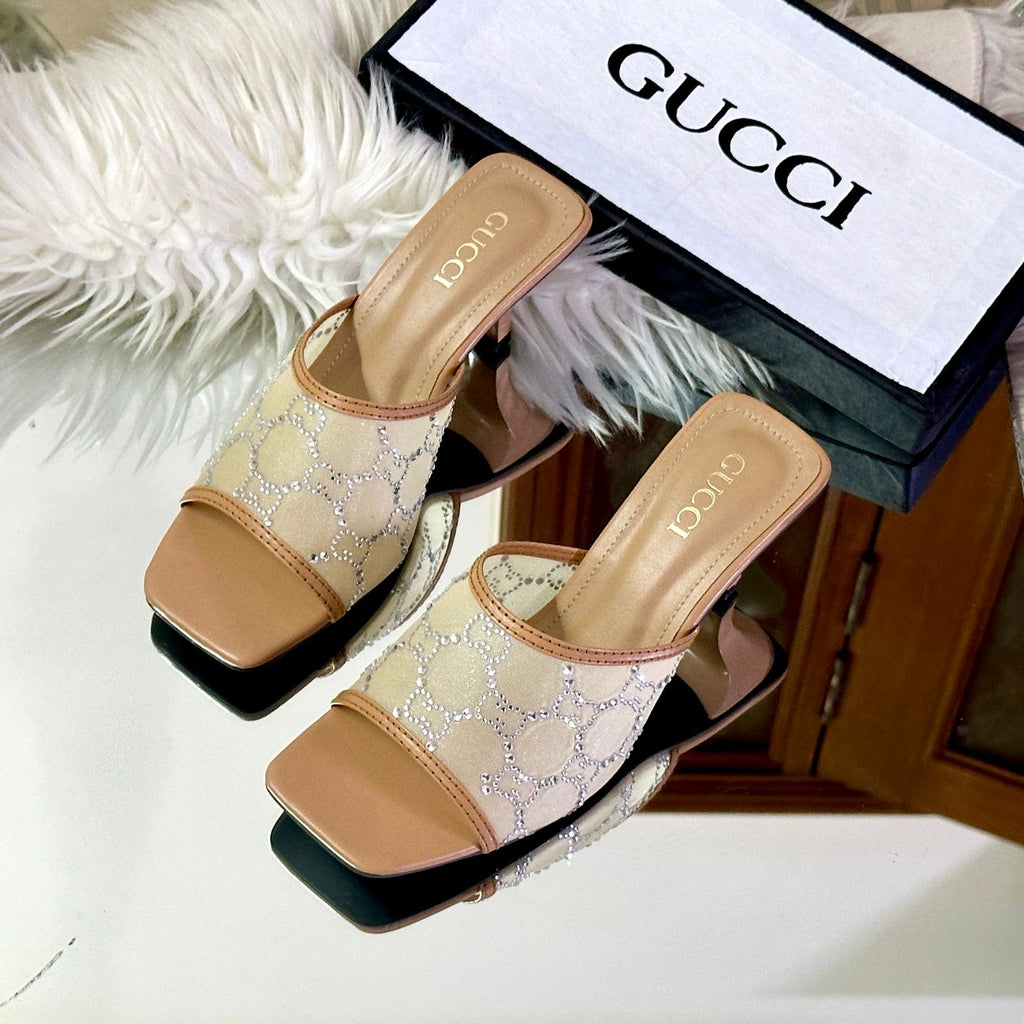 GG broad strap heels