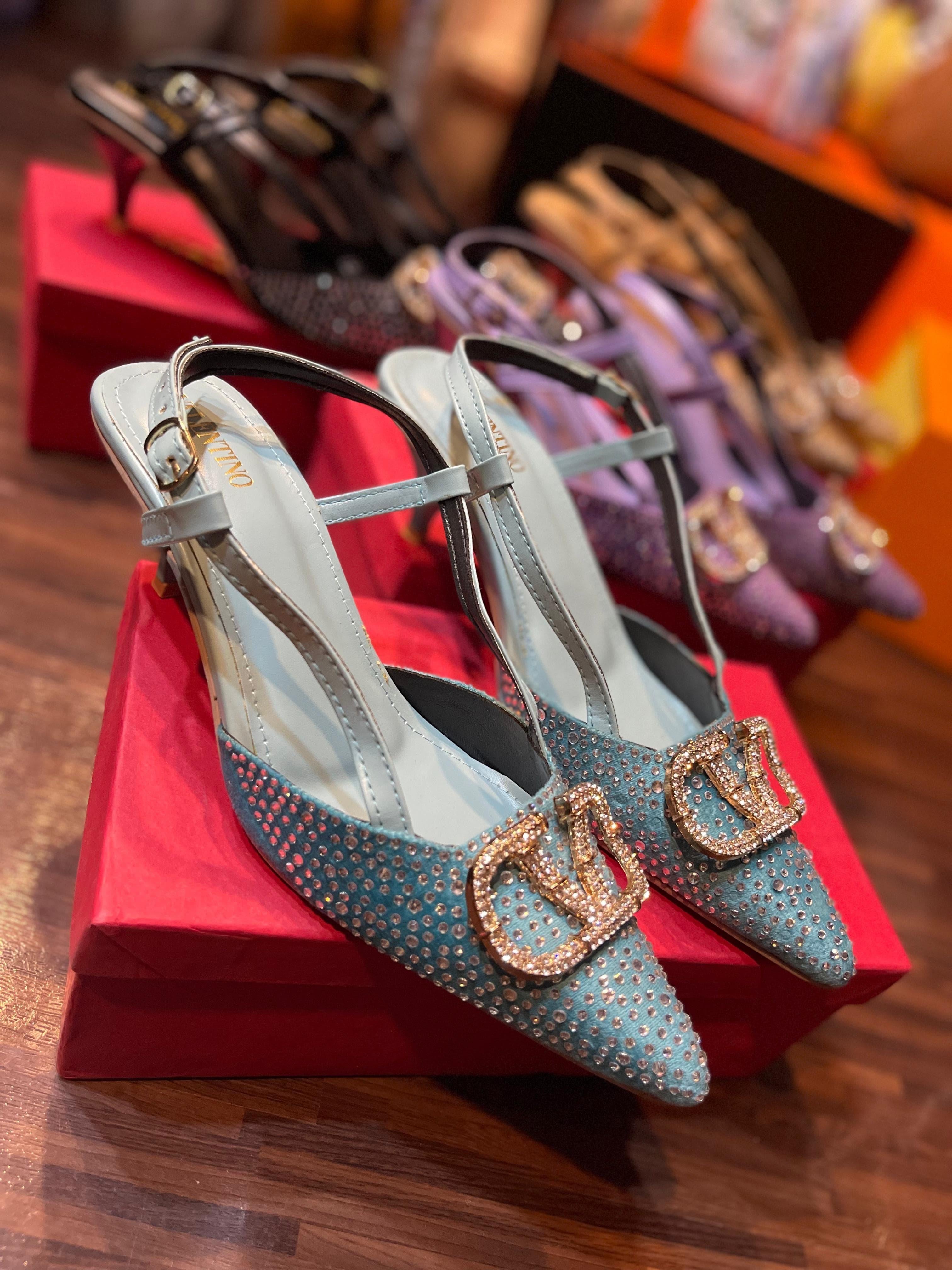 V fancy shine heels - Comfy