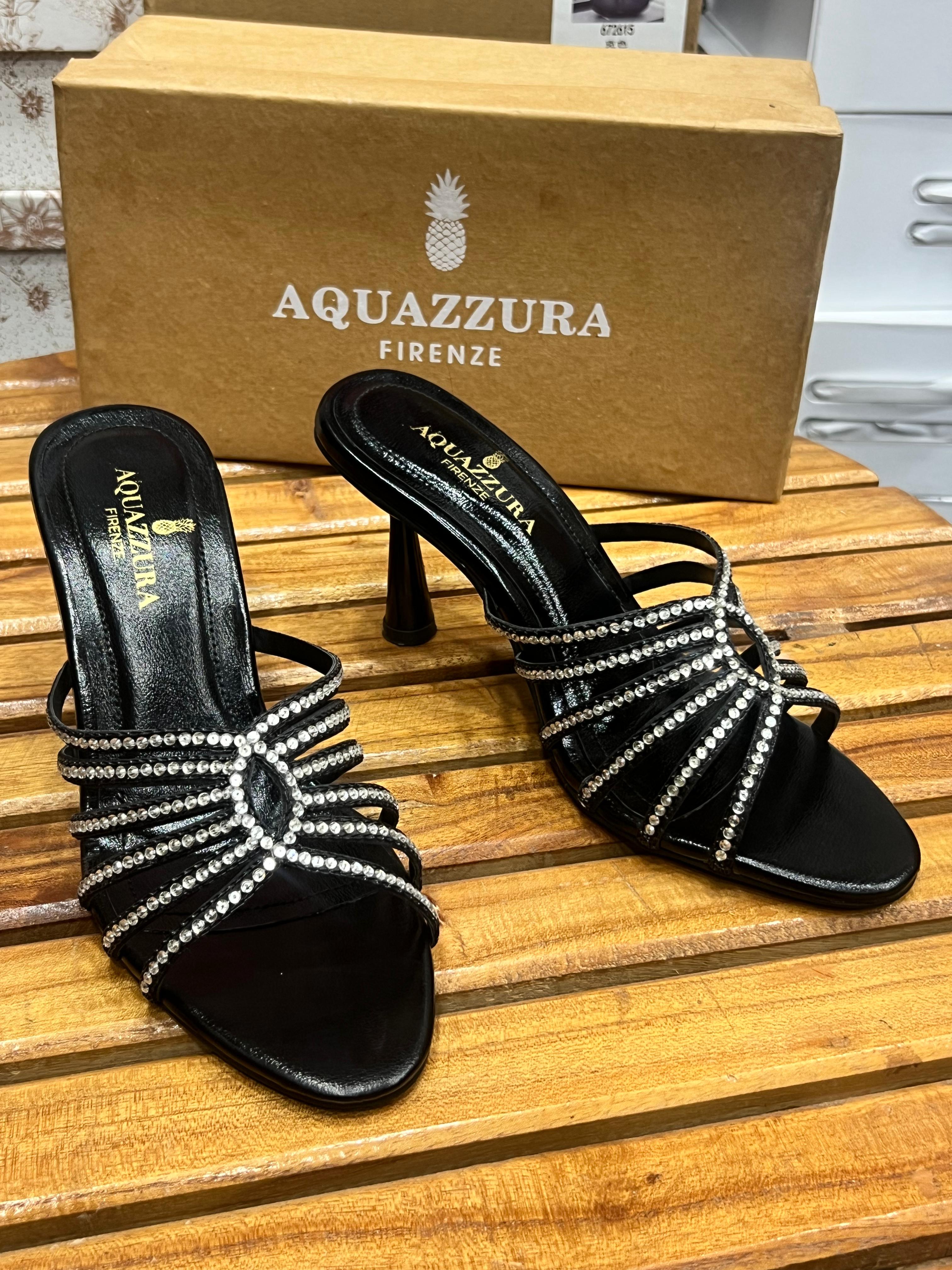 Aquazurra embroidery heels